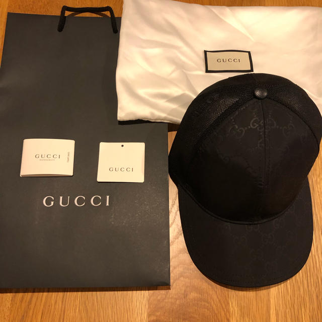 Gucci(グッチ)の新品 グッチ GUCCI 2019 ロゴ キャップ S ベースボール メンズの帽子(キャップ)の商品写真