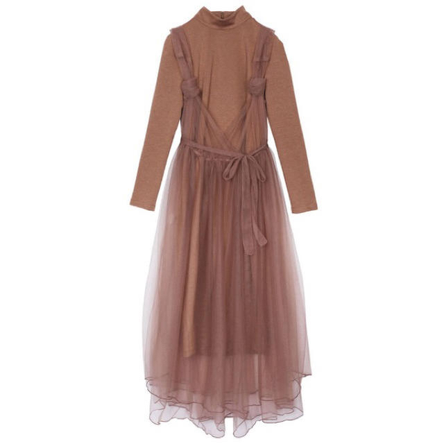 Ameri VINTAGE(アメリヴィンテージ)の値下げしました！【新品タグ付】アメリ ROMANTIC TULLE DRESS  レディースのワンピース(ロングワンピース/マキシワンピース)の商品写真