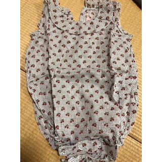 ボンポワン(Bonpoint)のBonpoint 24M コットンロンパース(ワンピース)