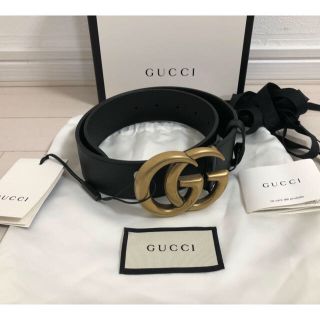 グッチ(Gucci)の【りな様専用】ベルト幅4cm グッチ GG レザーベルト バックル付き(ベルト)