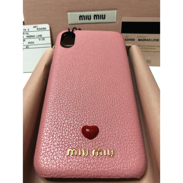 miumiu - 最終お値下げ！！ 新品未使用 miumiu iPhone X/XSケースの通販 by さくら子｜ミュウミュウならラクマ