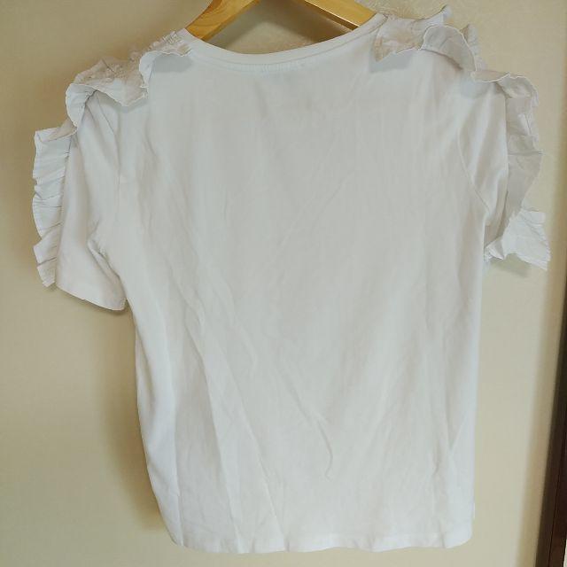 ZARA(ザラ)のザラ　半袖フリルトップス レディースのトップス(カットソー(半袖/袖なし))の商品写真