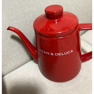 ディーンアンドデルーカ(DEAN & DELUCA)のDEAN&DELUCA ホーローケトル レッド1L  連休中値下げ(調理道具/製菓道具)