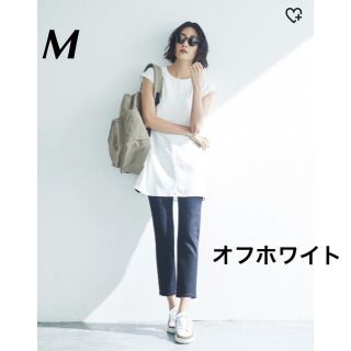 ユニクロ(UNIQLO)の新品＊ユニクロ  トップス  ドレープフレンチスリーブチュニック  M ホワイト(チュニック)