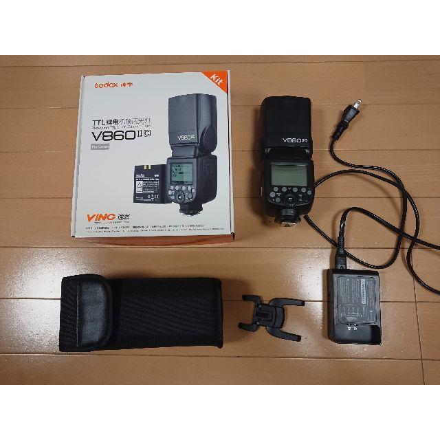 GODOX V860ⅡC ストロボ Canon 予備バッテリー付き