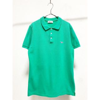 メゾンキツネ(MAISON KITSUNE')の美品 maison kitsune メゾンキツネ 緑 グリーン ポロシャツ(ポロシャツ)