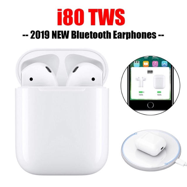 【未使用品】i80 tws Bluetoothイヤホン スマホ/家電/カメラのオーディオ機器(ヘッドフォン/イヤフォン)の商品写真