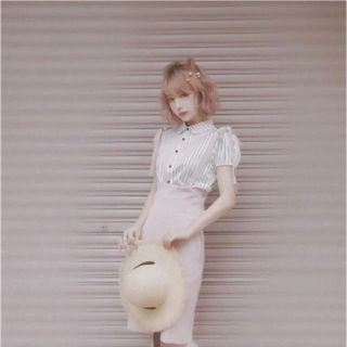 バブルス(Bubbles)の【未使用品】Melt the lady サス付きタイトスカートbubbles(ひざ丈スカート)