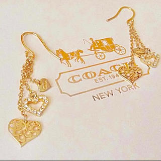 コーチ(COACH)のCOACH シグネチャーハート ピアス(ピアス)