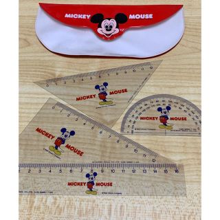 ディズニー(Disney)のミッキーマウス定規と分度器セット(その他)