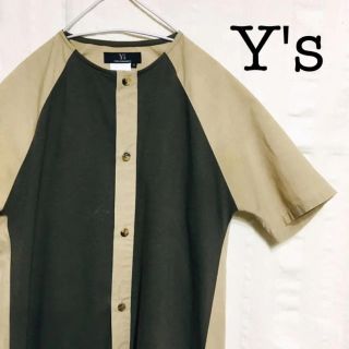 ヨウジヤマモト(Yohji Yamamoto)のY's  ノーカラー切り替えシャツ(シャツ)