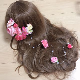 クレアーズ(claire's)のヘアパーツ１１本&パールガーランド💓(ヘアアクセサリー)