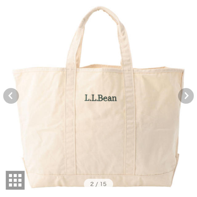 L.L.Bean(エルエルビーン)の新品未使用！エルエルビーン llbean グローサリー トートバッグ ナチュラル メンズのバッグ(トートバッグ)の商品写真