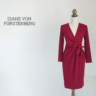 ダイアンフォンファステンバーグ(DIANE von FURSTENBERG)のDIANE VON FURSTENBERG ラップワンピース(ひざ丈ワンピース)