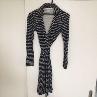 ダイアンフォンファステンバーグ(DIANE von FURSTENBERG)のオスカル様 専用 ＤＶＦラップワンピース 長袖 サイズ2(ひざ丈ワンピース)