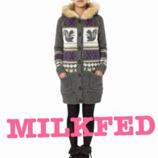 ミルクフェド(MILKFED.)のミルクフェド☆ニットコート♪送料込み☆(ダッフルコート)