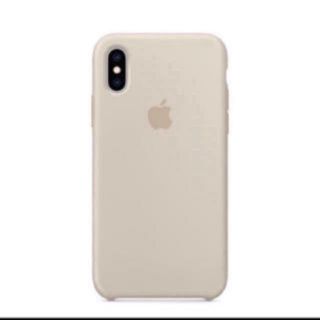 アップル(Apple)のiPhoneXS純正シリコーンケース ストーン新品(iPhoneケース)