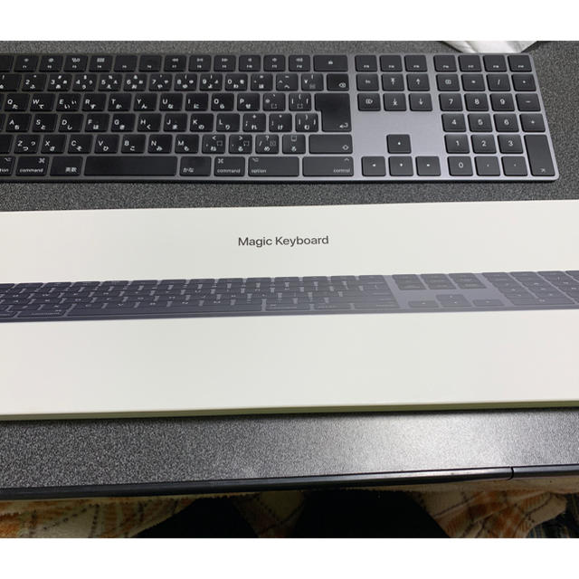 開封済み美品 apple純正 magic keyboard space grayPC/タブレット