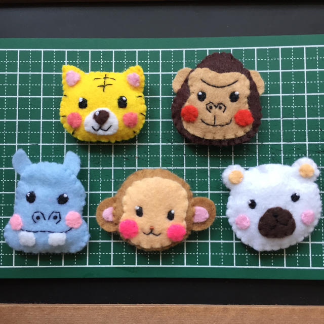 お気に入り ハンドメイド フエルト 動物 マグネット マスコット クラフト 布製品 お気に入り ハンドメイド フエルト 動物 マグネット マスコット クラフト 布製品