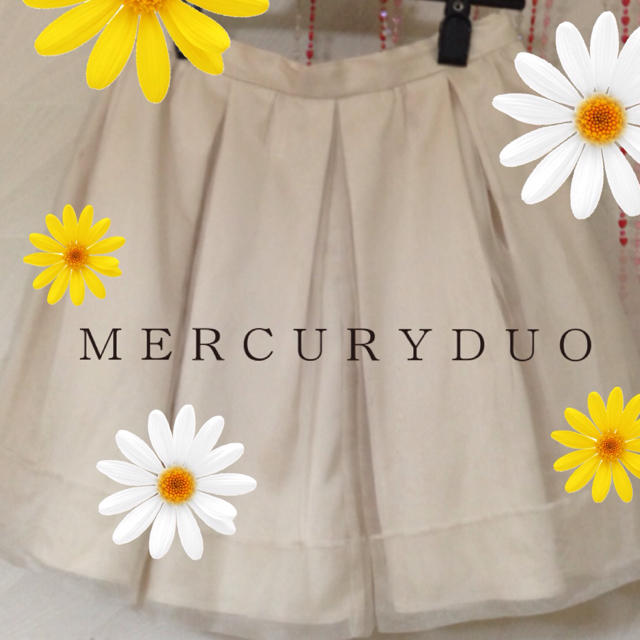 MERCURYDUO(マーキュリーデュオ)のオーガンジーミニスカート レディースのスカート(ミニスカート)の商品写真