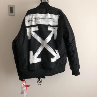 オフホワイト(OFF-WHITE)のoff white オフホワイト ボンバージャケット(ミリタリージャケット)