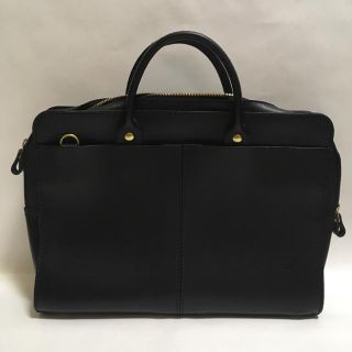 ヘルツ(HERZ)の（中古）HERZ ヘルツ ビジネスバッグ 本革 レザー トート ブラック(ビジネスバッグ)