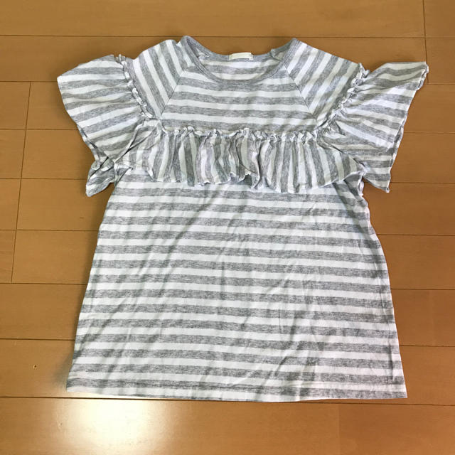 GU(ジーユー)のguボーダーTシャツ 150 キッズ/ベビー/マタニティのキッズ服男の子用(90cm~)(Tシャツ/カットソー)の商品写真