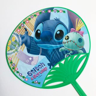 ディズニー(Disney)の【送料込】ディズニー スティッチ うちわ ★非売品★(キャラクターグッズ)