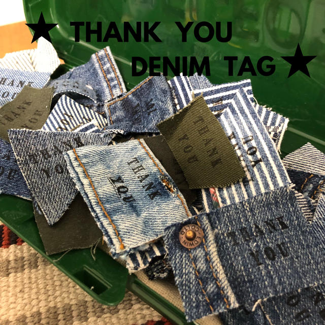 ☆★THANK YOU DENIMTAG・サンキュータグ・サンキューシール★☆ ハンドメイドの文具/ステーショナリー(カード/レター/ラッピング)の商品写真