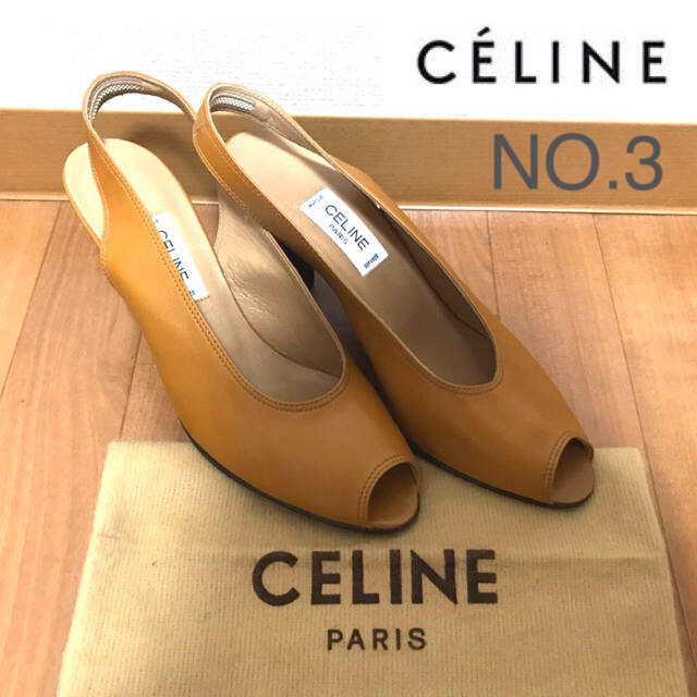 値下げ中、CELINE、セリーヌ、靴、シューズ、サンダル、キャメル、新品