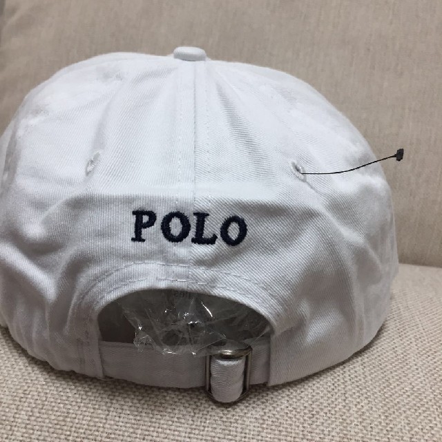 POLO RALPH LAUREN(ポロラルフローレン)の新品男女兼用ラルフローレンキャップ白/紺 メンズの帽子(キャップ)の商品写真