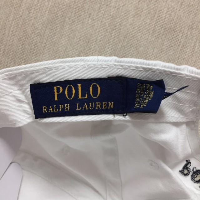 POLO RALPH LAUREN(ポロラルフローレン)の新品男女兼用ラルフローレンキャップ白/紺 メンズの帽子(キャップ)の商品写真