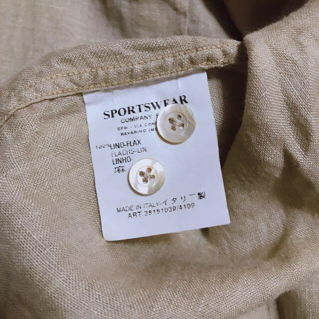 STONE ISLAND(ストーンアイランド)のC.P.COMPANY　イタリア製リネン半袖シャツ 4 メンズのトップス(シャツ)の商品写真