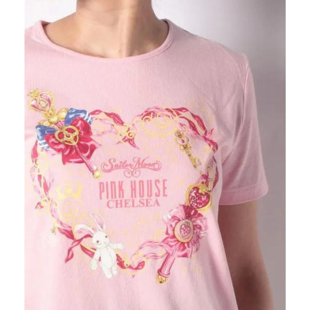 PINK HOUSE(ピンクハウス)の新品未開封 ピンクハウスチェルシー セーラームーン ISETAN コラボTシャツ レディースのトップス(Tシャツ(半袖/袖なし))の商品写真