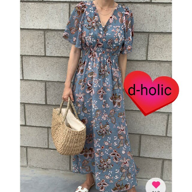 dholic(ディーホリック)のディーホリック 花柄ロングワンピース レディースのワンピース(ロングワンピース/マキシワンピース)の商品写真