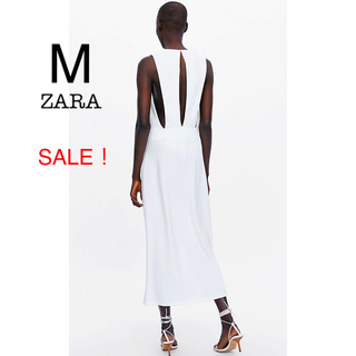 ザラ(ZARA)のSALE！新品未使用 ZARA バックコンシャス タイト ロングワンピース M(ロングワンピース/マキシワンピース)