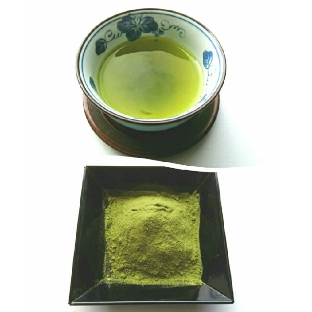 粉末緑茶 静岡産深蒸し茶 湯飲み約150杯以上分 食品/飲料/酒の飲料(茶)の商品写真