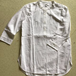 ユニクロ(UNIQLO)のユニクロ ノーカラーシャツ 7分袖 彩ノヒカリ様専用(シャツ/ブラウス(長袖/七分))