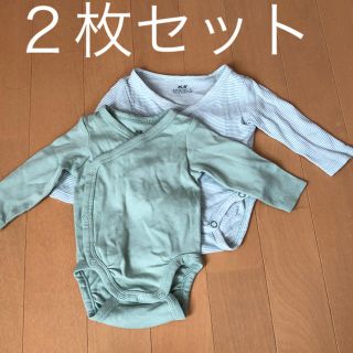 エイチアンドエム(H&M)のＨ＆Ｍ新生児肌着 ２枚セット(肌着/下着)