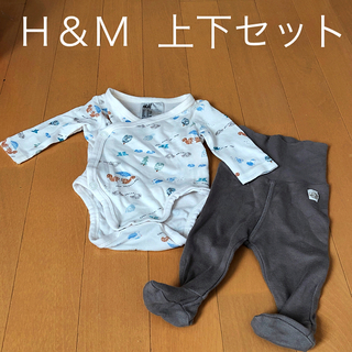 エイチアンドエム(H&M)の☆Ｈ＆Ｍ ☆新生児ボディスーツ＆パンツ セット(肌着/下着)