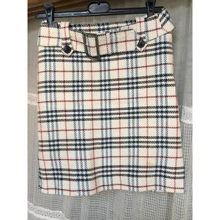 バーバリーブルーレーベル(BURBERRY BLUE LABEL)の【値下】Burberryブルーレーベル 清楚なバーバリーチェックのミニスカート(ミニスカート)