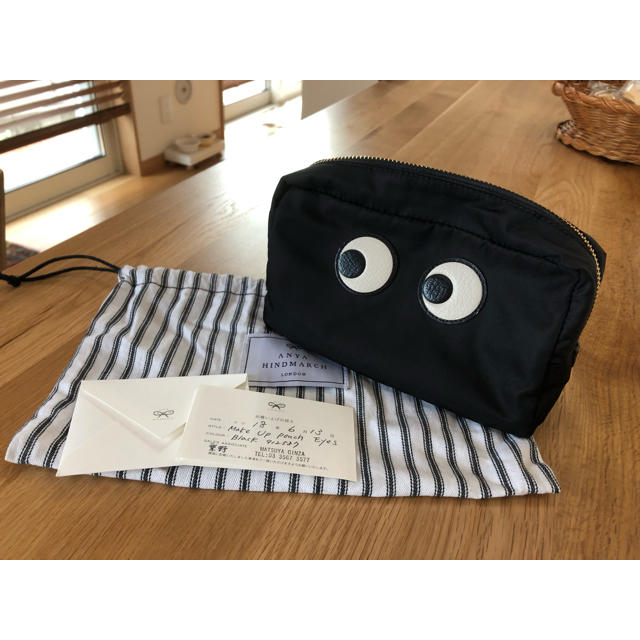 競売 ANYA アニヤハインドマーチ☆メイクポーチEYE - HINDMARCH ポーチ