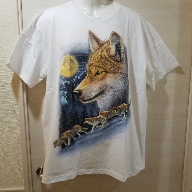 WALL(ウォール)の⭐最終出品⭐WALL プリントTシャツ オオカミ アシュペーフランス メンズのトップス(Tシャツ/カットソー(半袖/袖なし))の商品写真