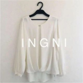 イング(INGNI)の2019★ I N G N I秋✴︎ピン付トロミ裾タックブラウス(シャツ/ブラウス(長袖/七分))