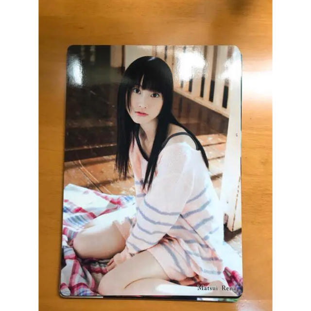 SKE48(エスケーイーフォーティーエイト)の松井玲奈 下敷き エンタメ/ホビーのタレントグッズ(アイドルグッズ)の商品写真