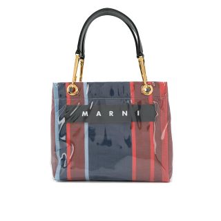 マルニ(Marni)のマルニ ポリアミド グロッシーグリップバッグ(ハンドバッグ)