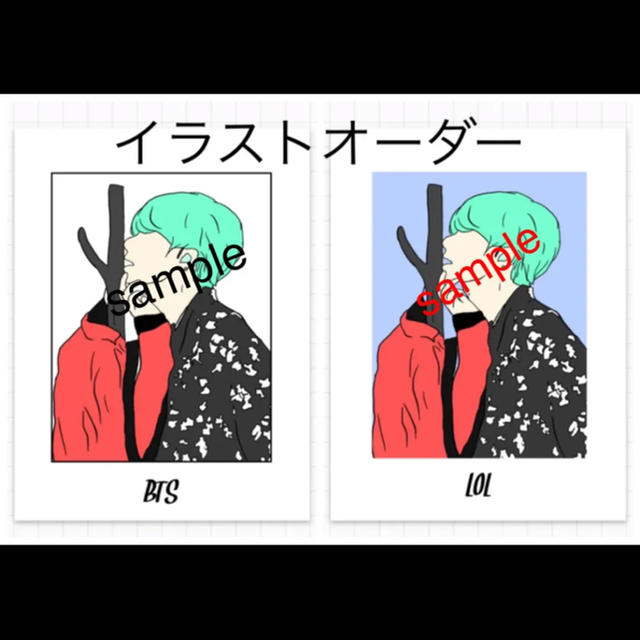 防弾少年団 Bts イラストオーダー トレカ風 Bts Exoなどの通販 By