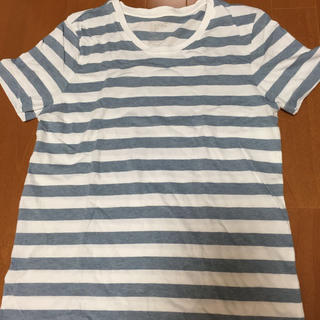 ムジルシリョウヒン(MUJI (無印良品))の無印クルーボーダーTシャツ(Tシャツ(半袖/袖なし))