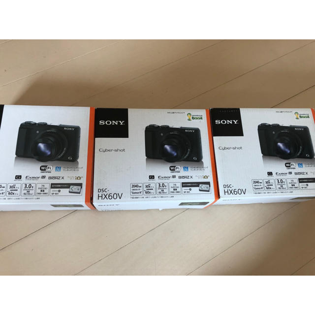 宅配 SONY⭐︎DSC-HX60V⭐︎未使用⭐︎3台 コンパクトデジタルカメラ