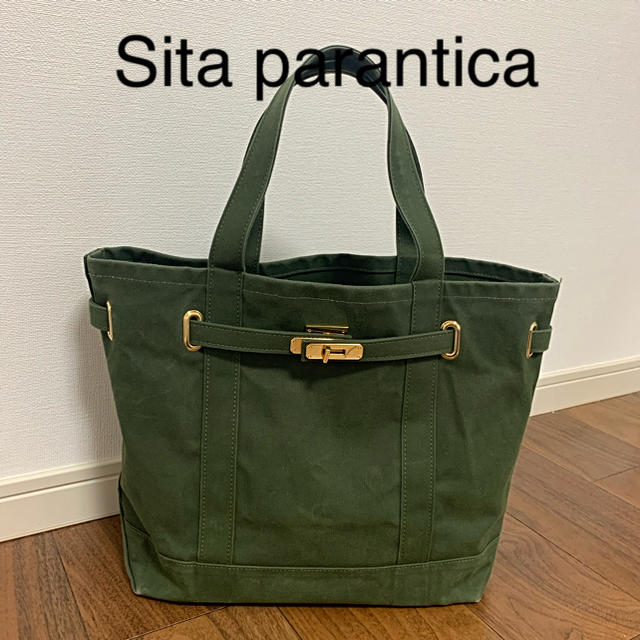 新品　SITA PARANTICA CANVAS TOTE BAG カーキ